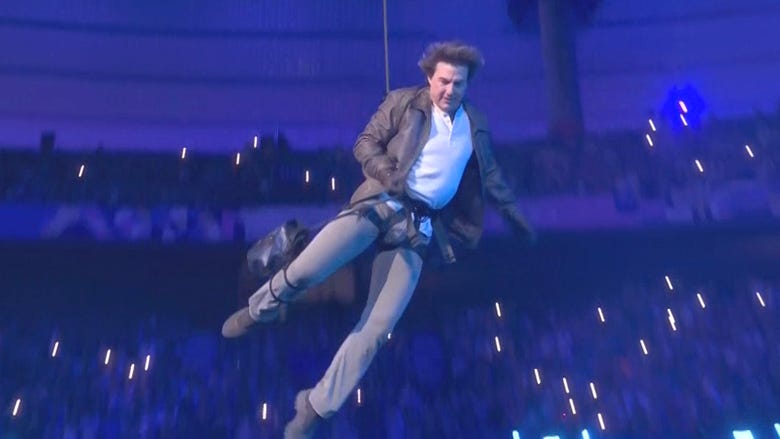 Tom Cruise Made No Money From Death-Defying Olympics Closing Ceremony Stunt